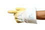 Ansell Latex Rubber Glove 16-347 - Golden Grab-It II - Sz 10 - 10.5 - Crinkled - Cut Resist