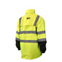 Radians Rain Jacket RW30-3Z1Y - Class 3 - Blk Bottom - Hi-Vis Green - 300 Denier