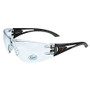 Radians Safety Glasses OP1013ID - Optima - Blk Frame - Rubber Nose - Clr Lens - AF