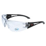 Radians Safety Glasses OP1013ID - Optima - Blk Frame - Rubber Nose - Clr Lens - AF - Side