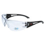 Radians Safety Glasses OP1013ID - Optima - Blk Frame - Rubber Nose - Clr Lens - AF - Side