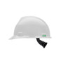 MSA Hard Cap C217091 - Super-V - Front Brim - 4-Point Fas-Trac Ratchet Suspension - White - Type 2 Class E - Side