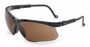 Honeywell Safety Prod USA Uvex Safety Glasses S3201 - Genesis - Black Frame W/Expresso 10/Bx - Espressor Lens