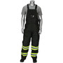 Protective Industrial Products PIP Ripstop Insulated 2-Tone Bib Overalls - Non-ANSI - Black