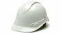 Pyramex Safety Products Pyramex Hard Cap HP44110V - Ridgeline - Front Brim - 4-Point Ratchet Suspension - White - Type 1