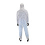 Protective Industrial Products PIP Coverall 3506 - White - Zip Front - Hood - Elastic Wrst/Ankl