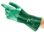 Ansell Unlined Neoprene Glove 08-352 - AlphaTec - 12 - Green - Gauntlet Cuff - Sz 9