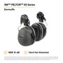 3M Personal Safety Division 3M PELTOR X5 Earmuffs X5P3E37279AAD - Hard Hat Attached - Action