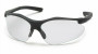 Pyramex Safety Products Pyramex Safety Glasses SB3710D - Fortress - Blk Frame - Rubber Temples - Clr Lens - Nose Pad