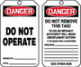 Accuform Signs Accuform LOTO Tags MDT112 - Danger Do Not Operate - 25/Pk