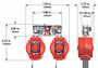 Honeywell Safety Prod USA Honeywell 2-Turbolite Pfl M MFLB-3-Z7/6FT Twin Turbo Dring Connector