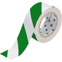 Brady Corporation Brady Floor Tape 132436 - Toughstripe - Green/White Stripe - 2 W x 100 L