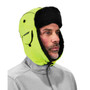 Ergodyne Corporation Ergodyne 6802HVL N-Ferno Classic Trapper - Hi-Vis Lime Hat - Reflective Trim - L/XL