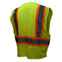 Radians SV22-2 Two-Tone Safety Vest - Type R Class 2 - Green - Back