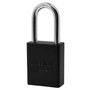 Master Lock Company American Lock Padlock A1106 - Anodized Aluminum - 1-1/2 Shackle - Keyed Differently - Black