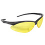 Radians Safety Glasses AP1-40 - Rad-Apocalypse - Blk Frame - Rubber Tip - Amber Lens - AS