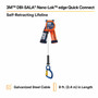 3M Fall Protection 3M DBI-SALA Nano-Lok edge Personal Self-Retracting Lifeline 3500214 - Galvanized Cable - 8 ft - Ad