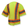 Radians Economy Safety Vest w/ Sleeves - Two-Tone Trim - Class 3 - Back