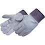 Liberty Glove & Safety Liberty Safety - Leather Palm Glove - 3460Q - 2.5" Safety Cuff - Regular Shoulder - Full Leather back - 2 1/2" - Fleece Lined