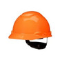 3M Personal Safety Division 3M - H-706SFR-UV - SecureFit Hard Hat - Front Brim - 4 - Point Ratchet Suspension - Type 1 Class E G - Orange