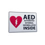 Accuform Signs Accuform DA1014 "AED INSIDE" Sign - Aluminum - 10" X 14"