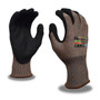 Cordova Safety Products Cordova - Cut Resist Glove - 3744SN - Machinist - A5 - 15ga - Abr 4 - Pun 3 - Black Sandy Foam Nitrile Palm - Gray/Orange HPPG Shell