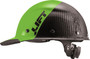 LIFT Safety HDC50C-20GC DAX Hard Hat - Front Brim - Lime Green/Black - Carbon Fiber - 6-Point Suspension - Type 1 Class C