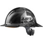LIFT Safety HDC-20CK DAX Hard Hat - Full Brim - Black Camo - Carbon Fiber - 6-Point Suspension - Type 1 Class C