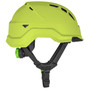 LIFT Safety HRX-22HVC2 Radix Safety Helmet - Front Brim - Hi-Viz Yellow - 4-Point LUX Suspension - Magnetic Chin Strap - Vented - Type 2 Class C