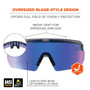 Ergodyne Corporation Ergodyne Skullerz AEGIR Anti Scratch Anti Fog Safety Glasses, Clear Smoke Frame, Blue Mirror Lens