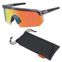 Ergodyne Corporation Ergodyne Skullerz AEGIR Anti Scratch Anti Fog Safety Glasses, Clear Smoke Frame, Orange Mirror Lens