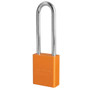 Master Lock Company Master Lock A1107KA Keyed Alike Padlock KA - Anodized Aluminum - Orange - 3" Shackle - 3Lks Per Key