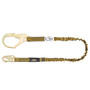 Dewalt DEWALT 6 Ft. Lanyard -  Single -  Internal Absorber Lanyard with Steel Snap Hook on D-Ring End and Steel Rebar Hook on Anchor End.  