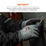 Ergodyne Corporation Ergodyne Waterproof Winter Work Glove - 7501 - Proflex - Black Nitrile Sandy Foam Palm - Gray HPPE Full Coat Latex Shell - 10g Acrylic Fleece Liner 