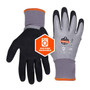 Ergodyne Corporation Ergodyne Waterproof Winter Work Glove - 7501 - Proflex - Black Nitrile Sandy Foam Palm - Gray HPPE Full Coat Latex Shell - 10g Acrylic Fleece Liner 