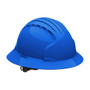 Protective Industrial Products PIP® Evolution® Deluxe 6161 280-EV6161V Vented, Full Brim Hard Hat with HDPE Shell, 6-Point Polyester Suspension and Wheel Ratchet Adjustment 