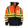 Protective Industrial Products PIP® 333-1745X ANSI Type R Class 3 and CSA Z96 Two-Tone X-Back, Black Bottom Bomber Jacket 