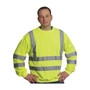 Protective Industrial Products PIP® 323-CNSSE ANSI Type R Class 3 Crew Neck Sweatshirt 