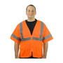 Protective Industrial Products PIP® 303-MVGZ4P ANSI Type R Class 3 Value Four Pocket Zipper Mesh Vest 