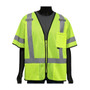 Protective Industrial Products PIP® Viz-Up™ 47302 ANSI Type R Class 3 Three Pocket Zipper Mesh Vest 