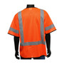 Protective Industrial Products PIP® Viz-Up™ 47303 ANSI Type R Class 3 Three Pocket Zipper Mesh Vest 