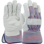 Protective Industrial Products PIP® 5555 Pigskin Leather Palm Glove with Fabric Back and Thermal Lining - Rubberized Safety Cuff 