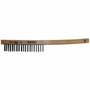  Anchor Brand 102-388 Hand Scratch Brush - 3 X 19 Rows - Carbon Steel Bristles - Curved Wood Handle 