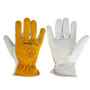  Tillman Driver Cowhide Glove - 1414 - Tan/White - Unlined - Split Cowhide Back 