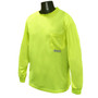  Radians ST21-NPGS-M - Non-Rated Long Sleeve Green T-shirt - Max-Dri Features - Breast Pocket - Size Medium 