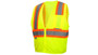  Pyramex Safety Products 3XL - Safety Vest - Hi-Vis Lime - Type R - Class 2 - Two-Tone - Mesh - Zipper Closure - 2-Pocket 