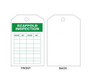  Safehouse Signs 0603-TB-SSAE - AED SSI Inspection Tag - Green/White - Gromet - 6.125"x3" - Wire Ties - SSI Logo - 2-Sided - 25/Pk 