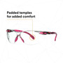 3M Personal Safety Division 3M Solus S1401SGAF 1000-Series Safety Glasses - Pink/Black - Clear Scotchgard Anti-fog Lens - 20 EA/Case 