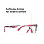 3M Personal Safety Division 3M Solus S1401SGAF 1000-Series Safety Glasses - Pink/Black - Clear Scotchgard Anti-fog Lens - 20 EA/Case 