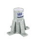  3M DBI-SALA Confined Space Permanent Floor Mount Sleeve Davit Mast Base, Galvanized Steel (Rental) 
